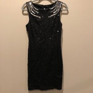 Sequined cocktail dress